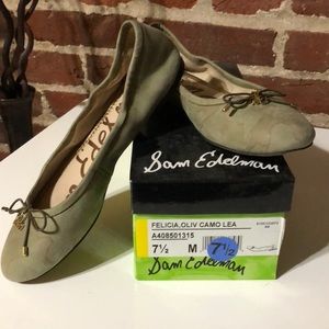 Sam Edelman Felicia olive camo flats